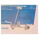 Mainline XD Two Handle Mop Service Sink Faucet Set Polished Chrome Finish