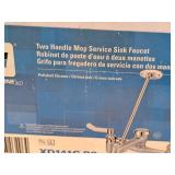 Mainline XD Two Handle Mop Service Sink Faucet Set Polished Chrome Finish