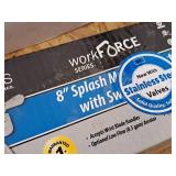 BK Resources WorkForce Series Two Handle Splash Mount Faucet Set