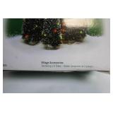 Set of 3 Twinkling Green Lit Trees Village Accessories