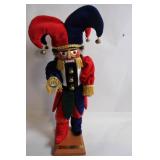 Colorful Jester Nutcracker with Bells