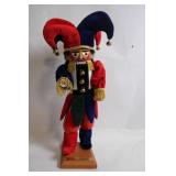 Colorful Jester Nutcracker with Bells