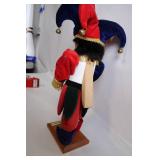 Colorful Jester Nutcracker with Bells