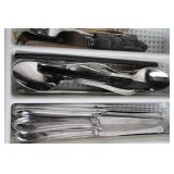 Assorted Stainless Steel Flatware Set with Cheese Knife and Spreaders
