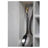 Assorted Stainless Steel Flatware Set with Cheese Knife and Spreaders