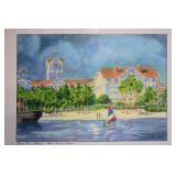 Framed Artistic Print of Walt Disney World Beach Club Resort by Alexandria Skorobat