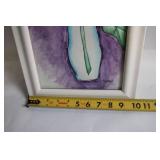 Framed Watercolor Artwork of Blue Flower by Tayler Bockstruck