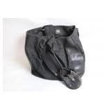 Vintage Gucci Black Monogram Canvas and Leather Tote Bag