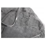 Vintage Gucci Black Monogram Canvas and Leather Tote Bag