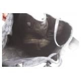 Vintage Gucci Black Monogram Canvas and Leather Tote Bag