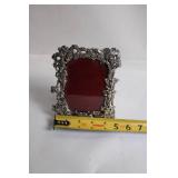 Ornate Metal Picture Frame with Forest Motif
