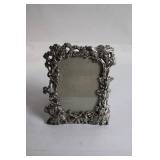 Decorative Elephant-Themed Silver Plated Photo Frame