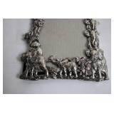 Decorative Elephant-Themed Silver Plated Photo Frame