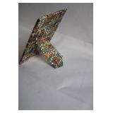 Floral Pattern Tabletop Picture Frame