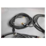 Assorted High-Quality HDMI and RCA Audio Video Cables with Wooden Poker Chip Holder Set