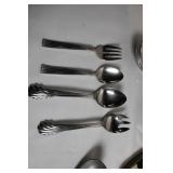 Vintage Set of Silverware and Tableware Collection