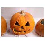 Halloween Pumpkin Decoration Set with Electric Warmer
