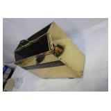 Vintage Brass Magazine Holder with Handle