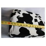 Cowhide Patterned Ottoman