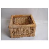Small Wicker Storage Basket with Handles