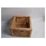 Small Wicker Storage Basket with Handles
