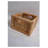 Small Wicker Storage Basket with Handles