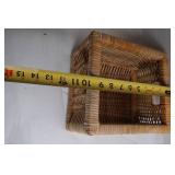 Small Wicker Storage Basket with Handles