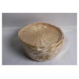 Unopened Set of 3 Wicker Baskets in Plastic Wrap