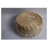 Unopened Set of 3 Wicker Baskets in Plastic Wrap