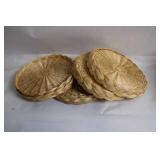 Set of 4 Woven Straw Placemats