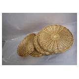 Set of 4 Woven Straw Placemats