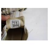 Used Nike Athletic Cleats in Beige with White Stripes, Size 8.5