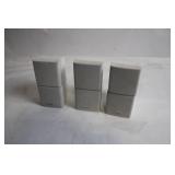 Set of 3 Bose White Bookshelf Speakers