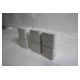 Set of 3 Bose White Bookshelf Speakers
