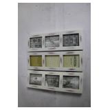 Distressed White Tabletop Tri-Fold Photo Frame