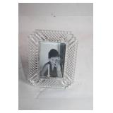 Waterford Crystal Picture Frame with Intricate Diamond Pattern