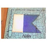 Nautical Flag Signal Design Wooden Serving Tray