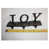 Set of 3 Metal JOY Letter Stocking Holders