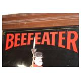 Vintage Beefeater London Distilled Dry Gin Framed Bar Mirror