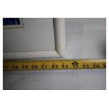 Framed Art Print of Mediterranean Terrace with Vase of Flowers