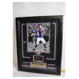 Framed Brett Favre Autographed Photo with Minnesota Vikings Plaque