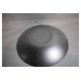 Large Black Ceramic Platter with Swirl Design 14.5 Inches