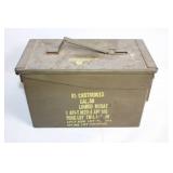Metal Ammunition Storage Box with Lid and Handles