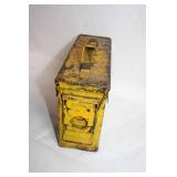 Vintage Metal Ammo Box with Assorted Screwdrivers