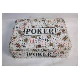 Complete Poker Set in Decorative Tin Box