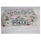 Complete Poker Set in Decorative Tin Box