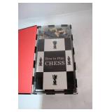 The Chess Set with Illustrated Book and Wooden Pieces