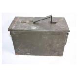 Vintage Military Metal Ammunition Storage Box