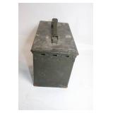 Vintage Military Metal Ammunition Storage Box