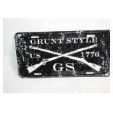 Grunt Style US 1776 Vintage-Style Metal License Plate
